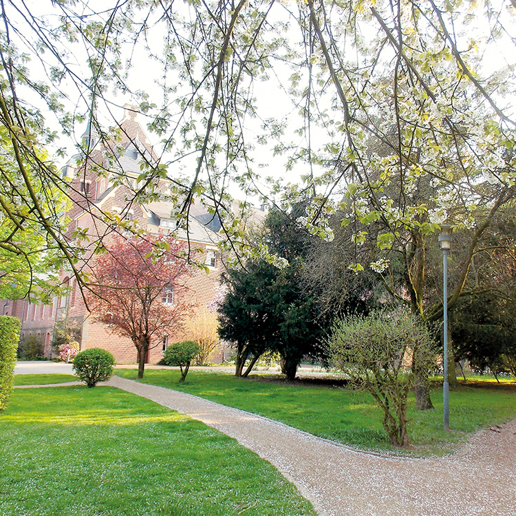 Angrenzender Park an die Residenz in Viersen